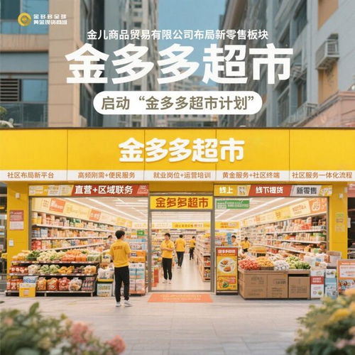 金兒商品貿易啟動金多多超市計劃，打造社區民生服務新樣板